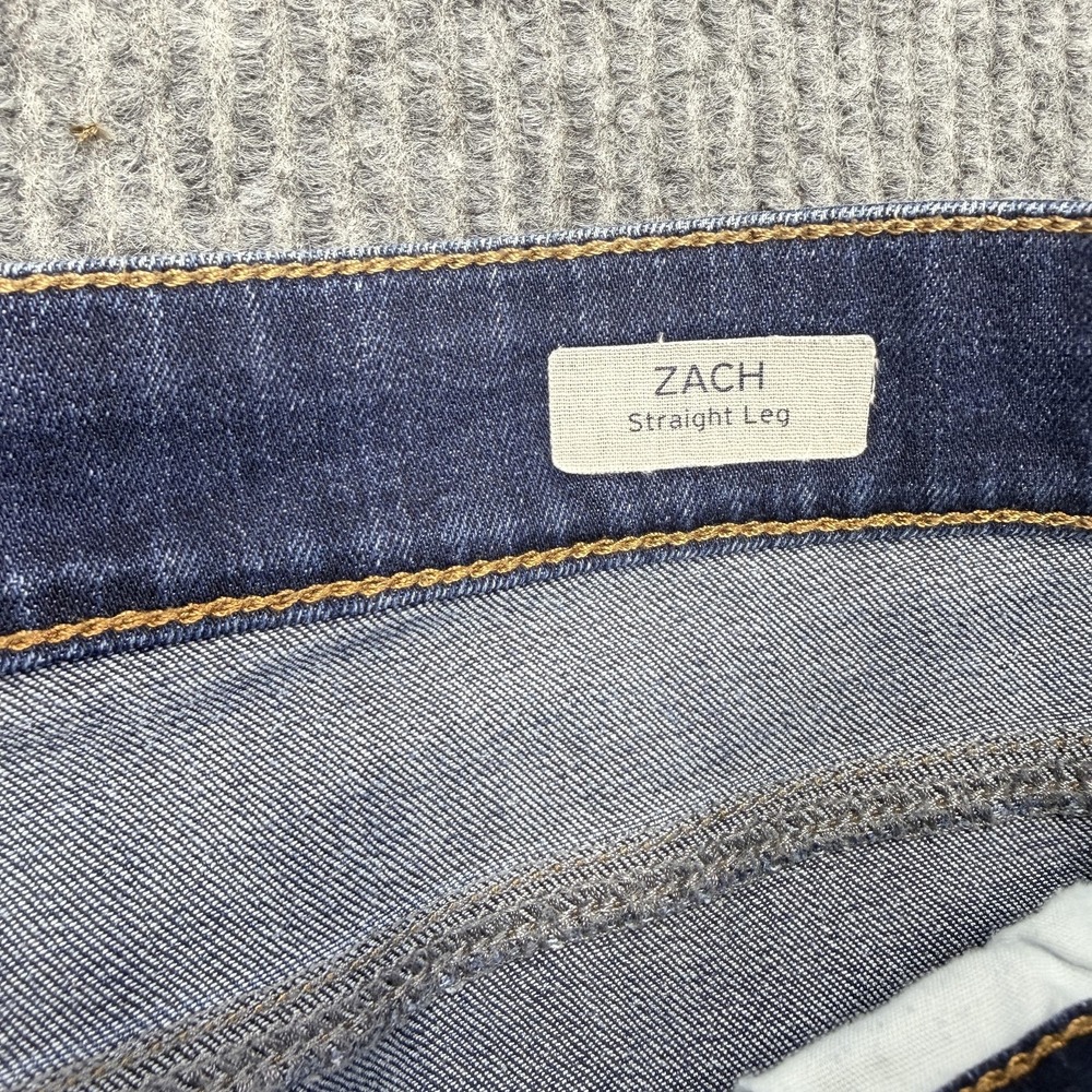 Mavi Zach Jeans Mens 34x32 Blue Medium Wash Straight Leg Stretch Denim Casual - Picture 4 of 13